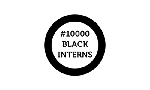 #10000 Black Interns Logo